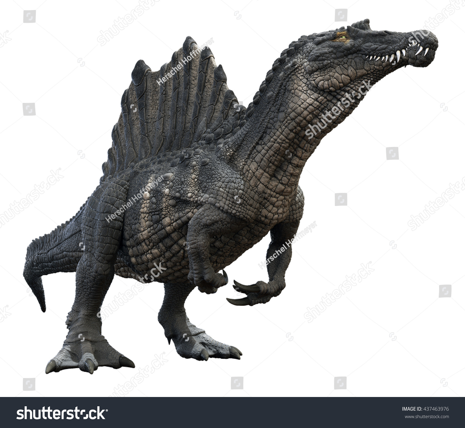 3d Rendering Spinosaurus Aegyptiacus: ภาพประกอบสต็อก 437463976 ...