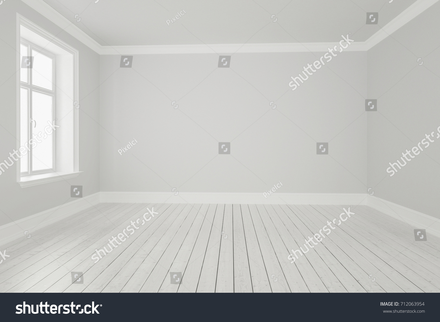 3d Rendering White Room Hardwood Flooring Stock Illustration 3d Rendering White Room Hardwood Flooring Stock Illustration