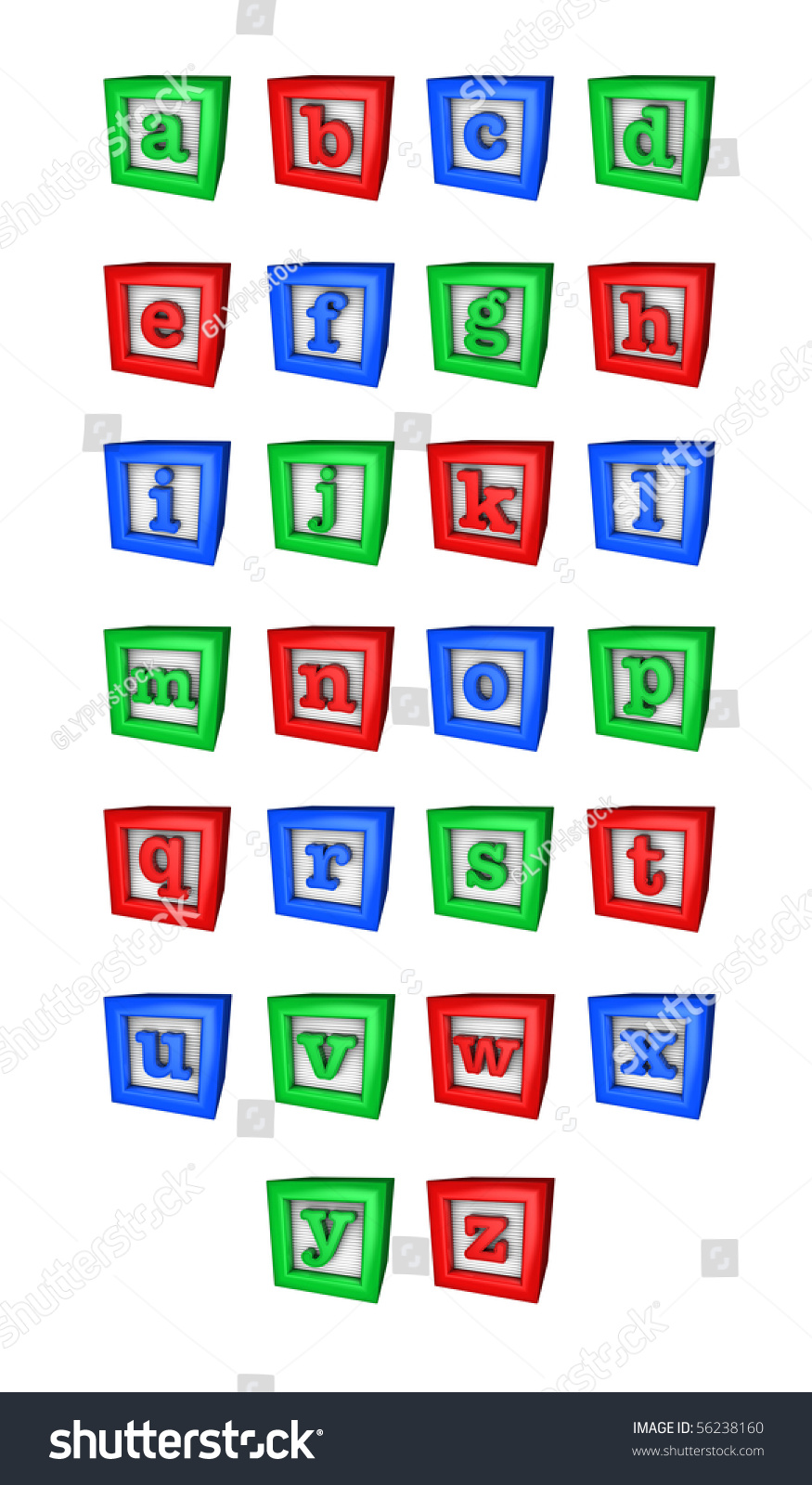 custom alphabet blocks