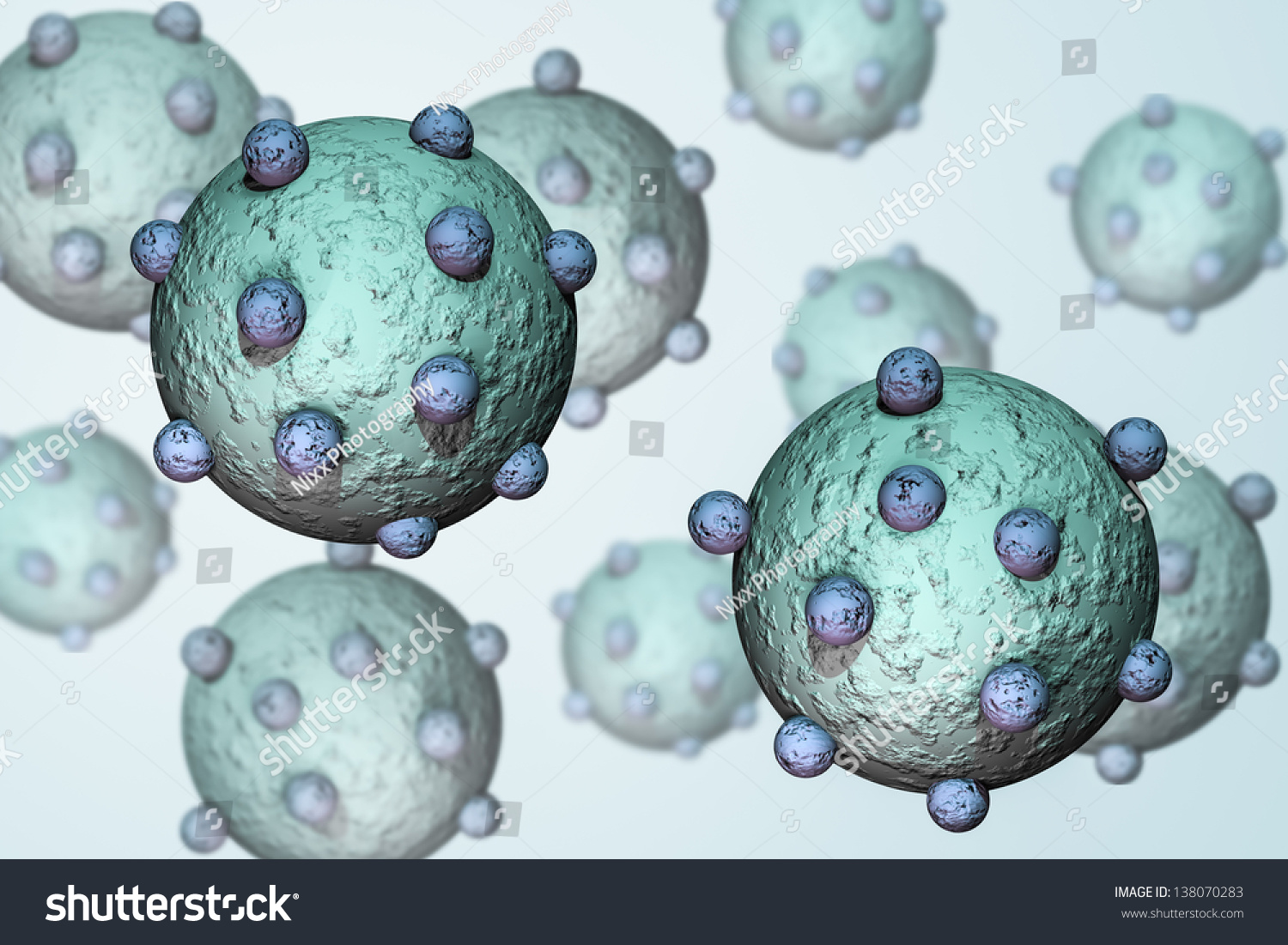 3d Virus, H1n1 Virus, H5n1 Virus, H7n9 Virus, Bird Flu Virus Stock ...