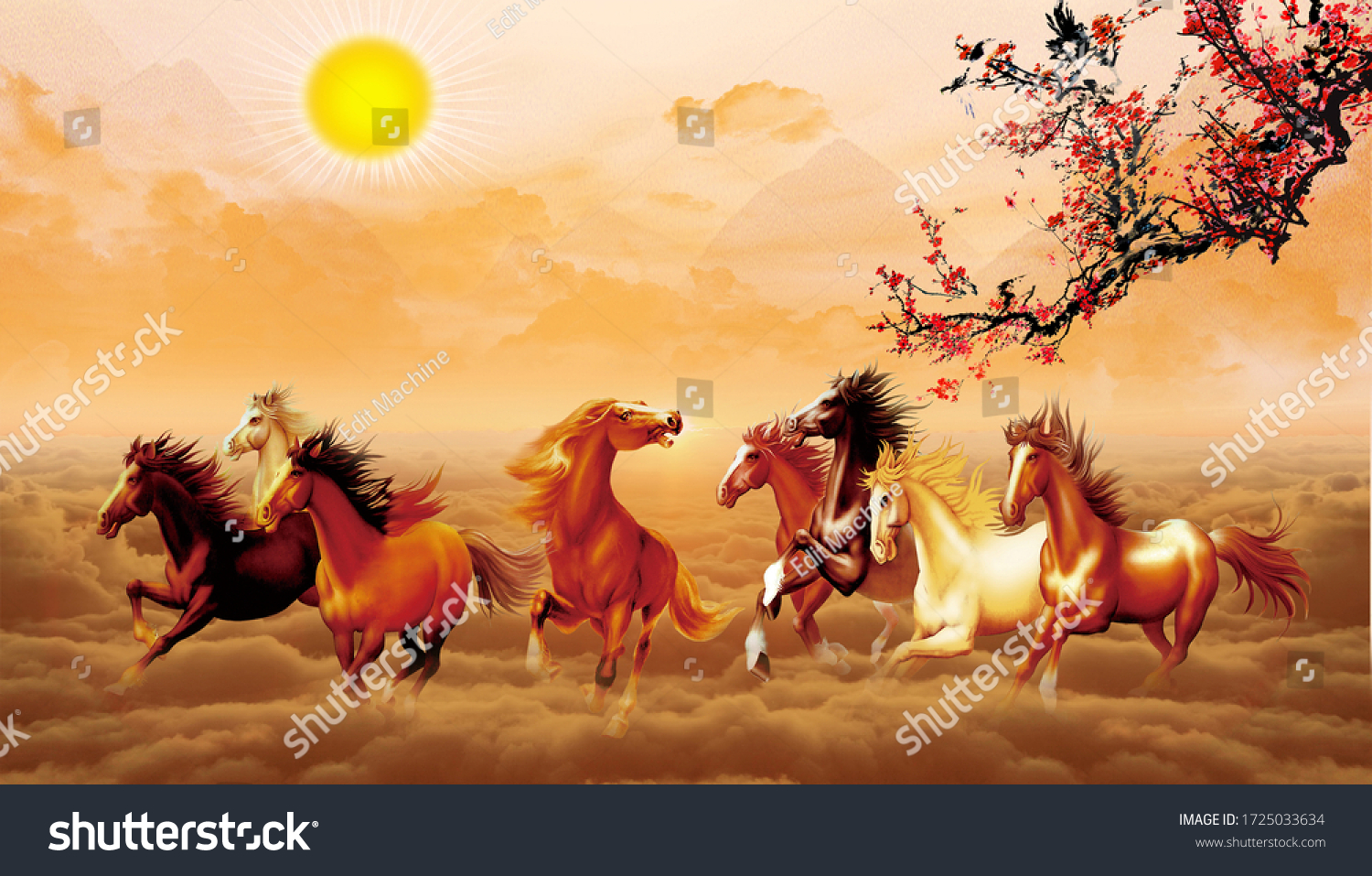 1,124 Horse 3d wallpaper Images, Stock Photos & Vectors | Shutterstock