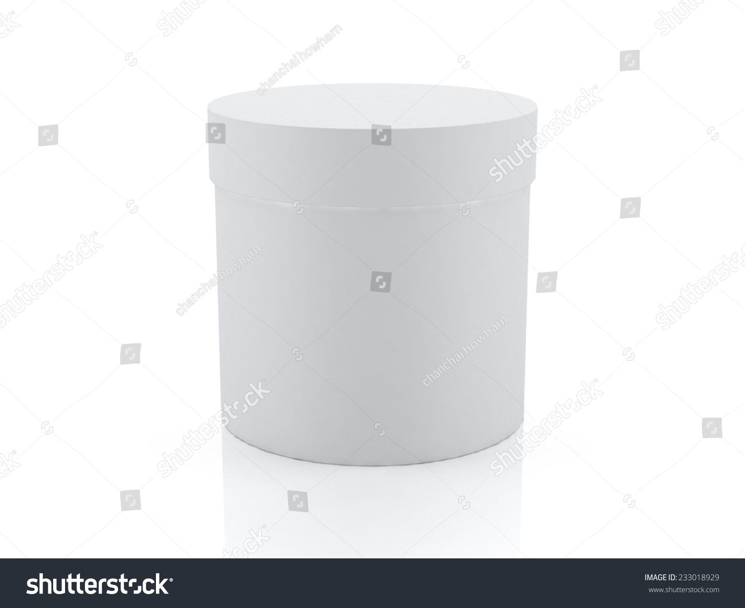 3d White Cylinder Box Packaging Design Stock Illustration 233018929 ...