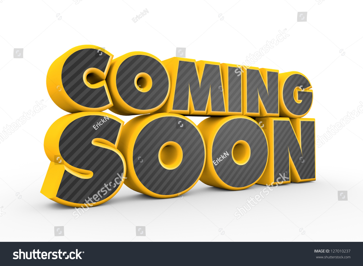 3d Yellow Grey Coming Soon Text Stock Illustration 127010237 | Shutterstock