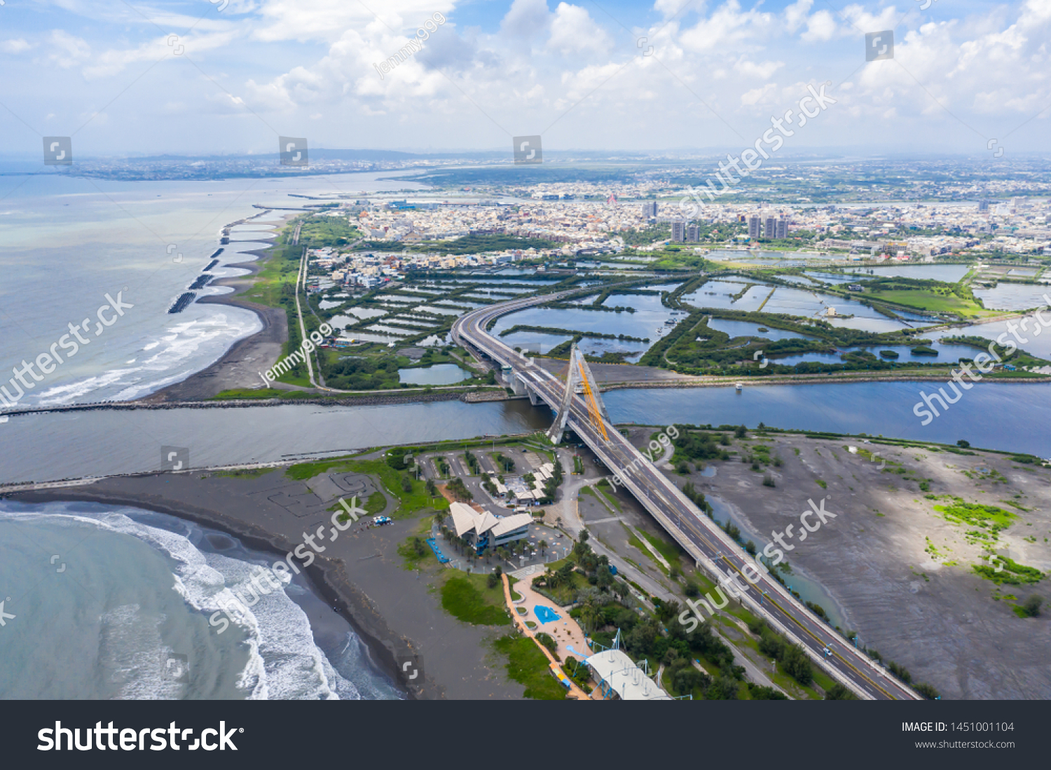 Dapeng Bay Bridge Pingtung Taiwan Asia Stock Photo Edit Now 1451001104