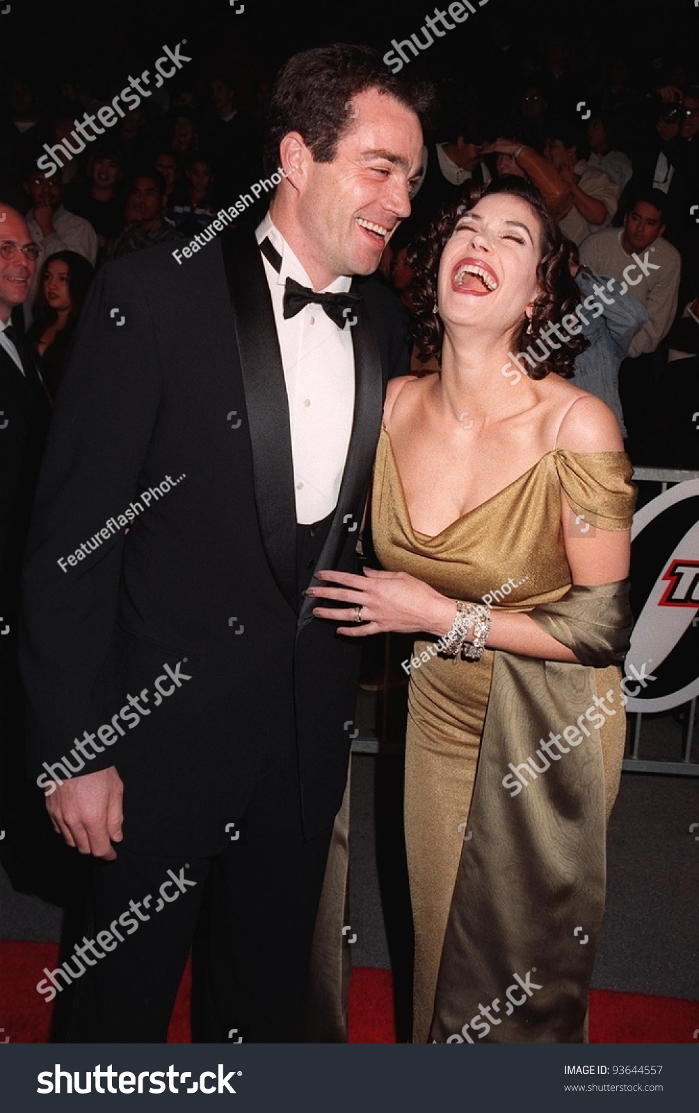 16dec97: Actress Teri Hatcher & Husband At The Los Angeles Premiere Of ...