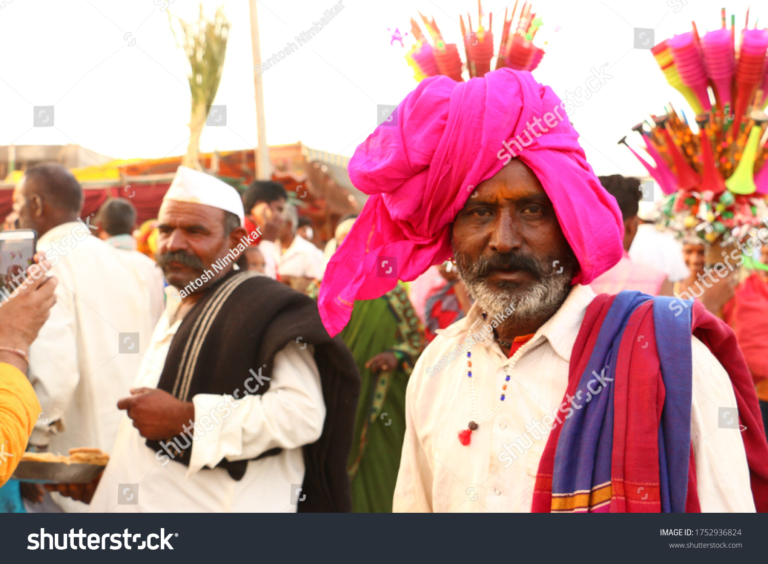 Devotee Shepherd Community Biroba Temple Fair Stock Photo 1752936824 ...