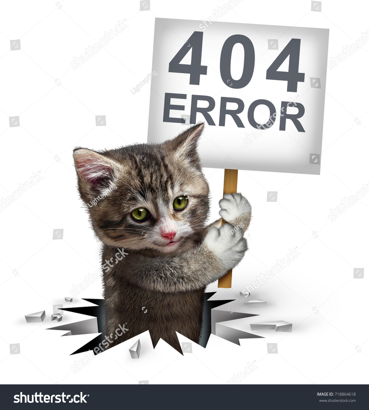 404 Error Page Not Found Concept Stock Illustration