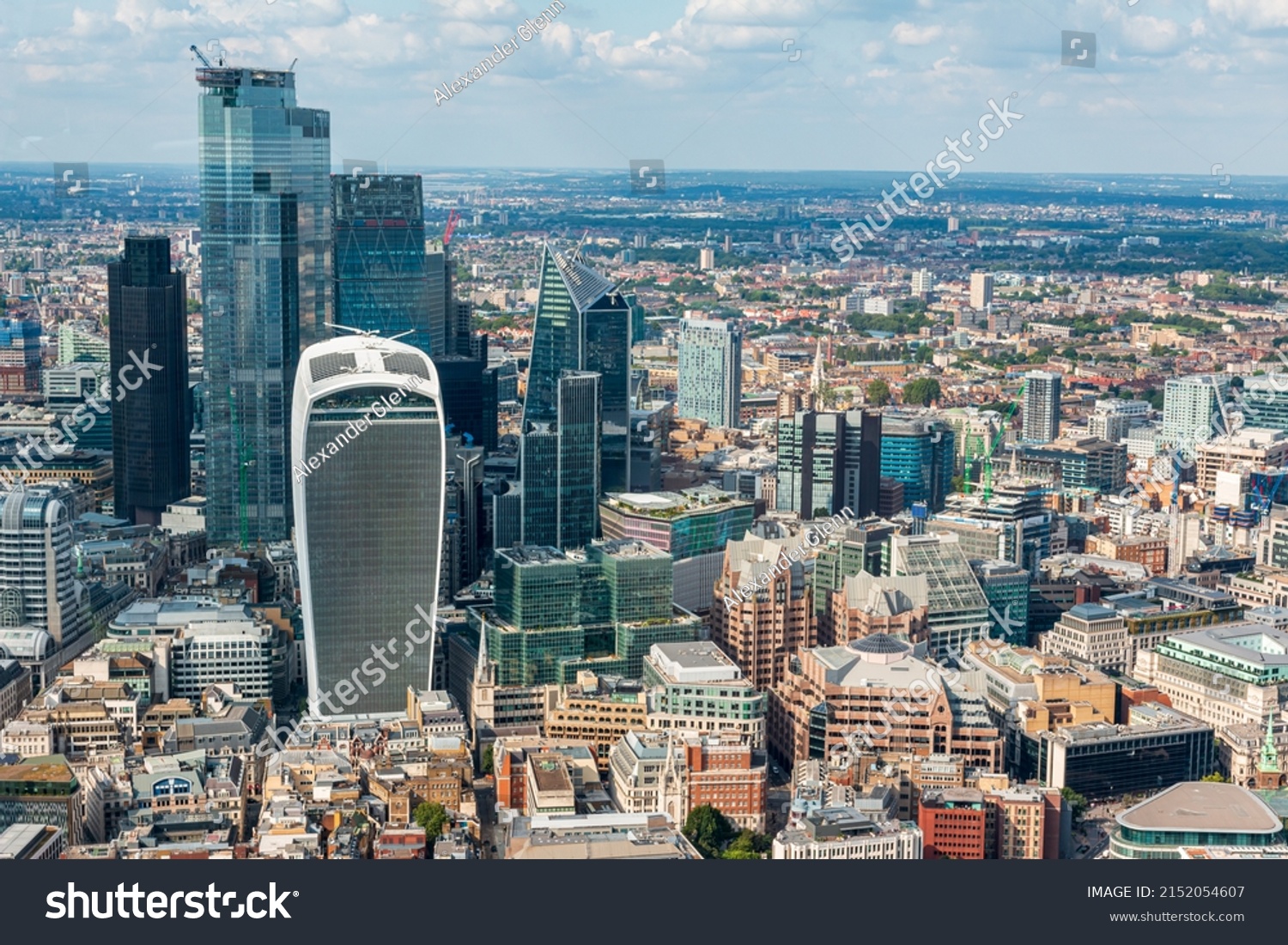 20 Fenchurch Street London City Skyline Stock Photo 2152054607 