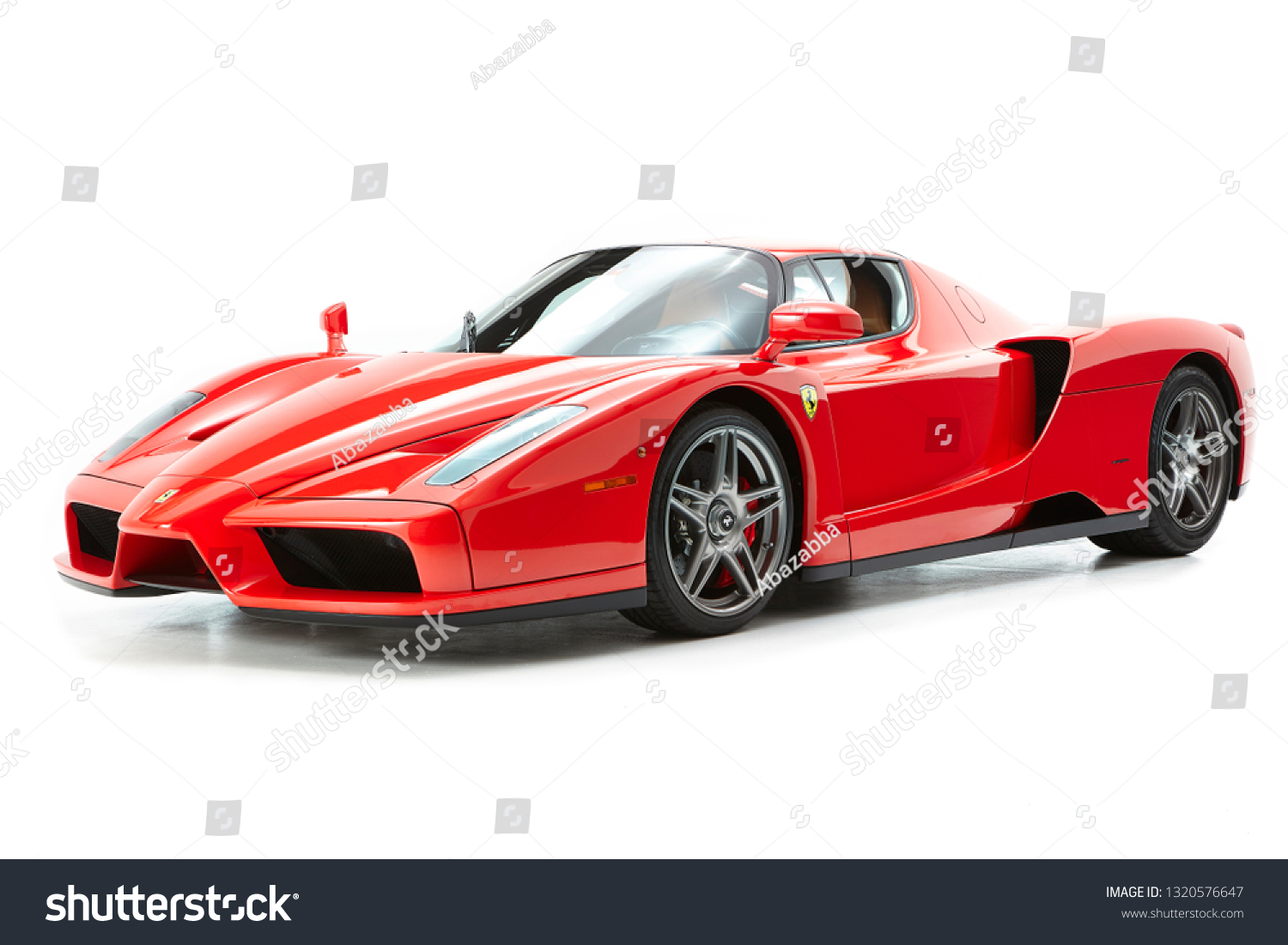 03 Ferrari Enzo Red On White Stock Photo Edit Now