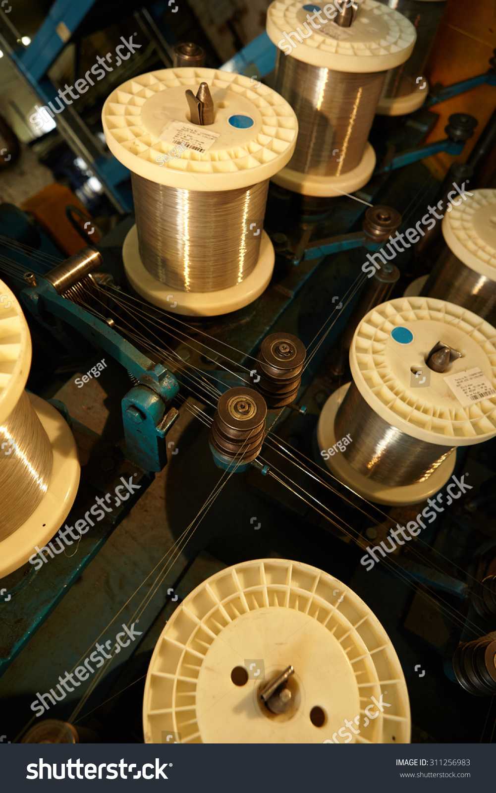 Industrial Production Making Braid Pipe Cable Stock Photo Edit Now