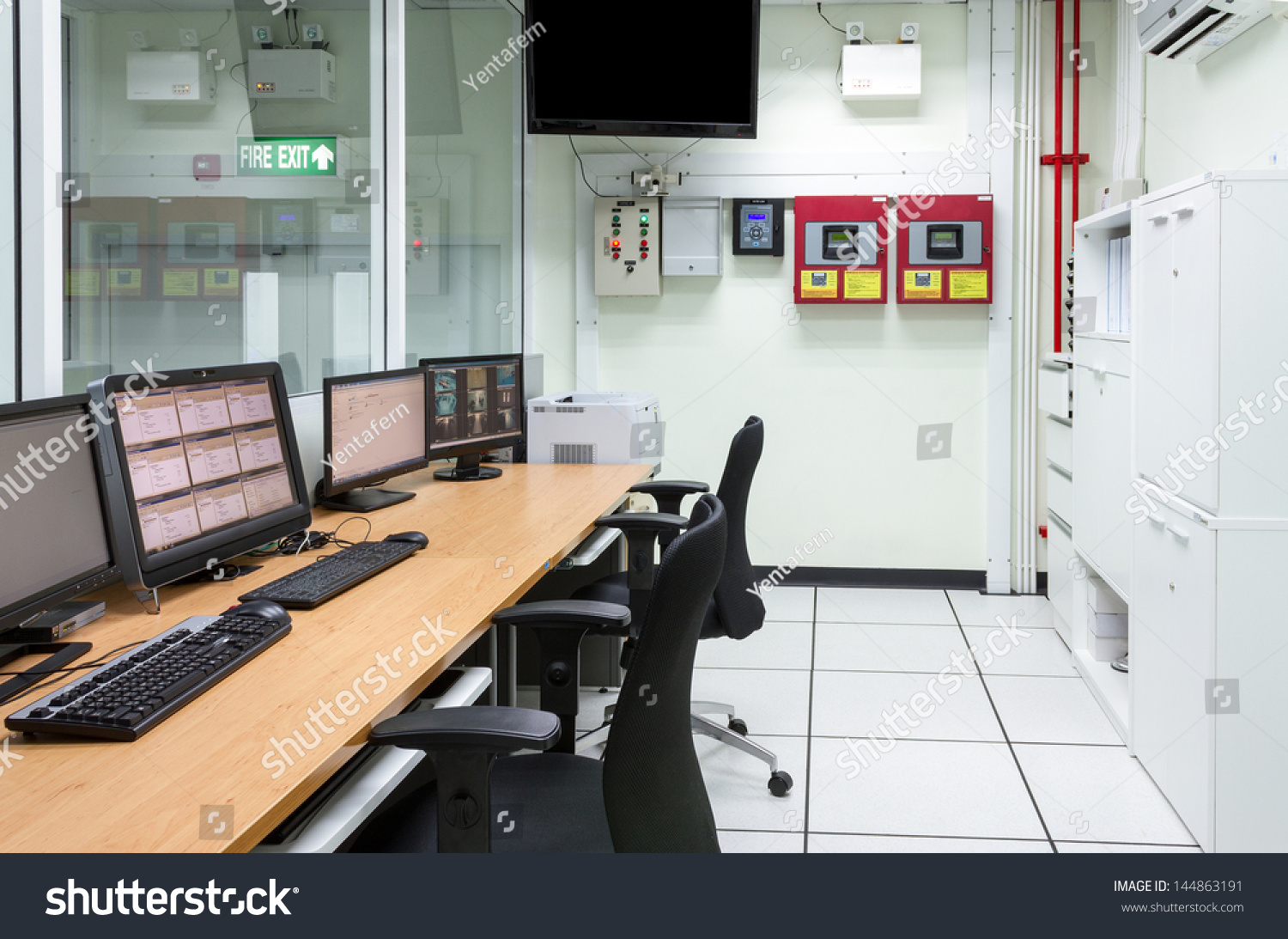 Interior Modern Data Center Room Server Stock Photo Edit