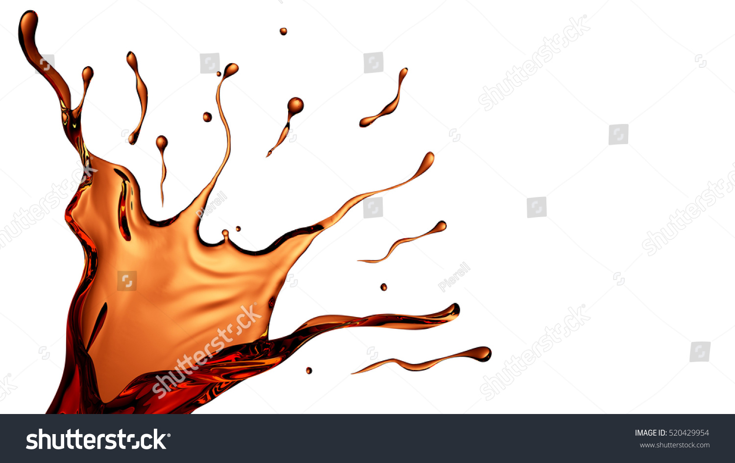 Isolated Splash Of Coffee Stock Photo 520429954 : Shutterstock