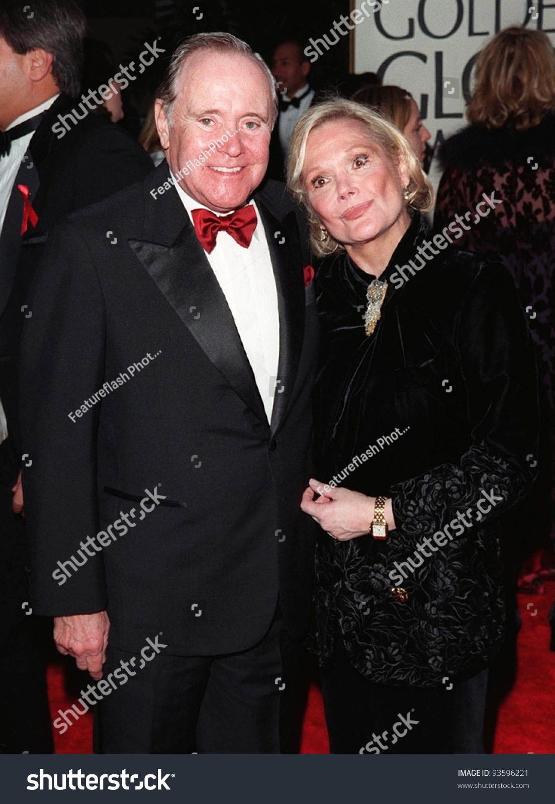 18jan98: Actor Jack Lemmon & Wife At The Golden Globe Awards. Stock ...