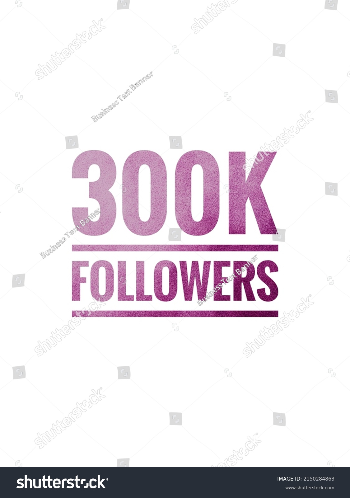 300k Follower Banner Poster Design Illustration Stock Illustration