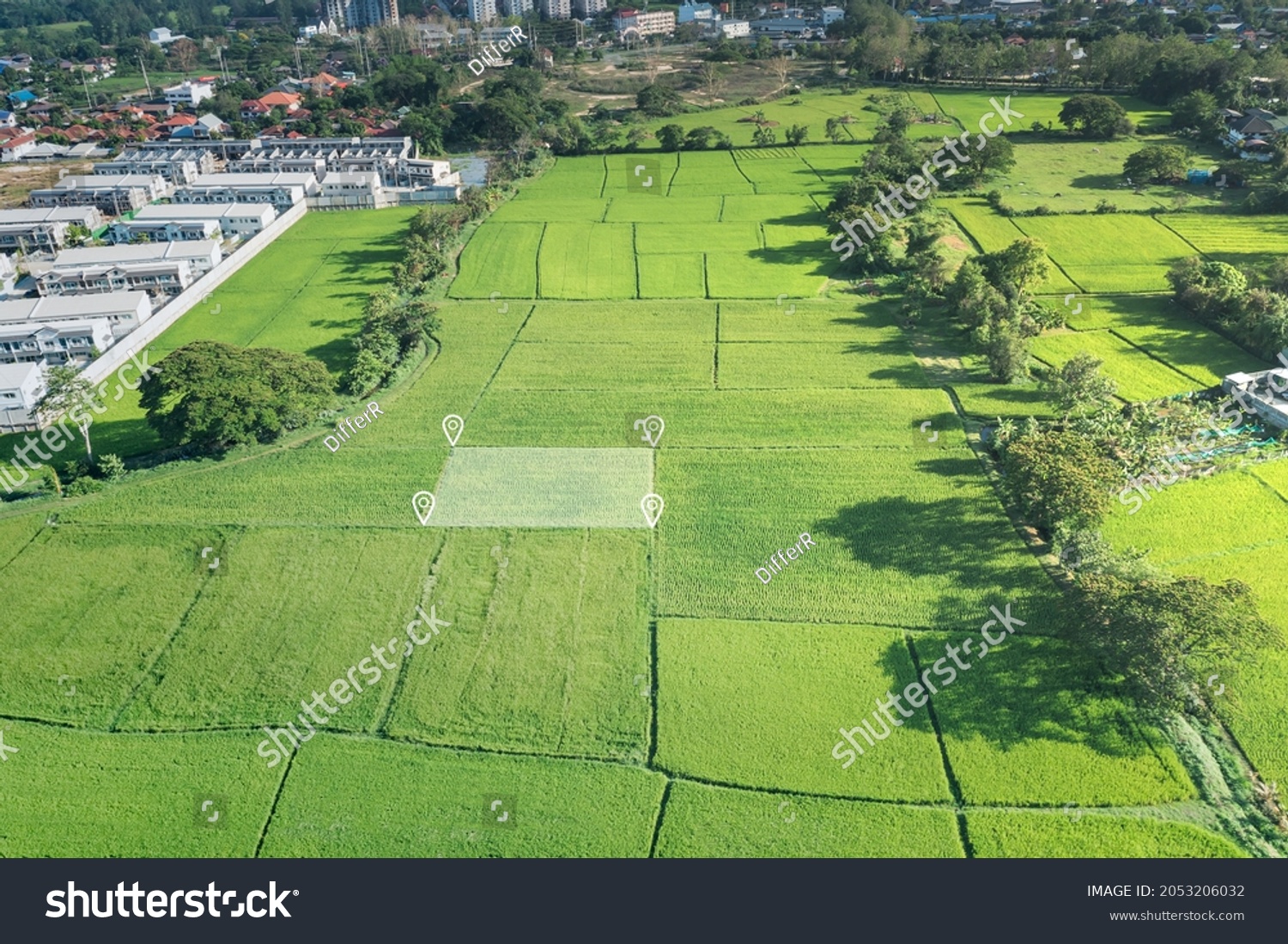 Land Plot Aerial View Identify Registration Stock Photo (Edit Now ...