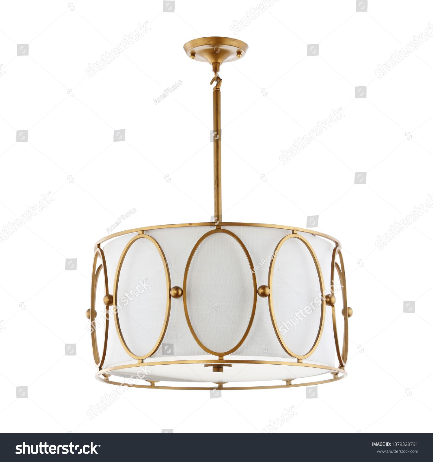 mid century modern drum chandelier