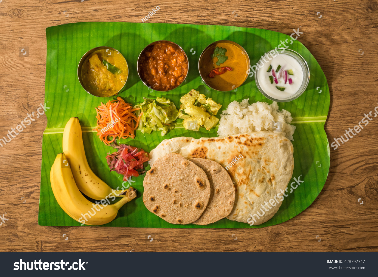 Lunch Of Meals South India Stock Photo 428792347 : Shutterstock