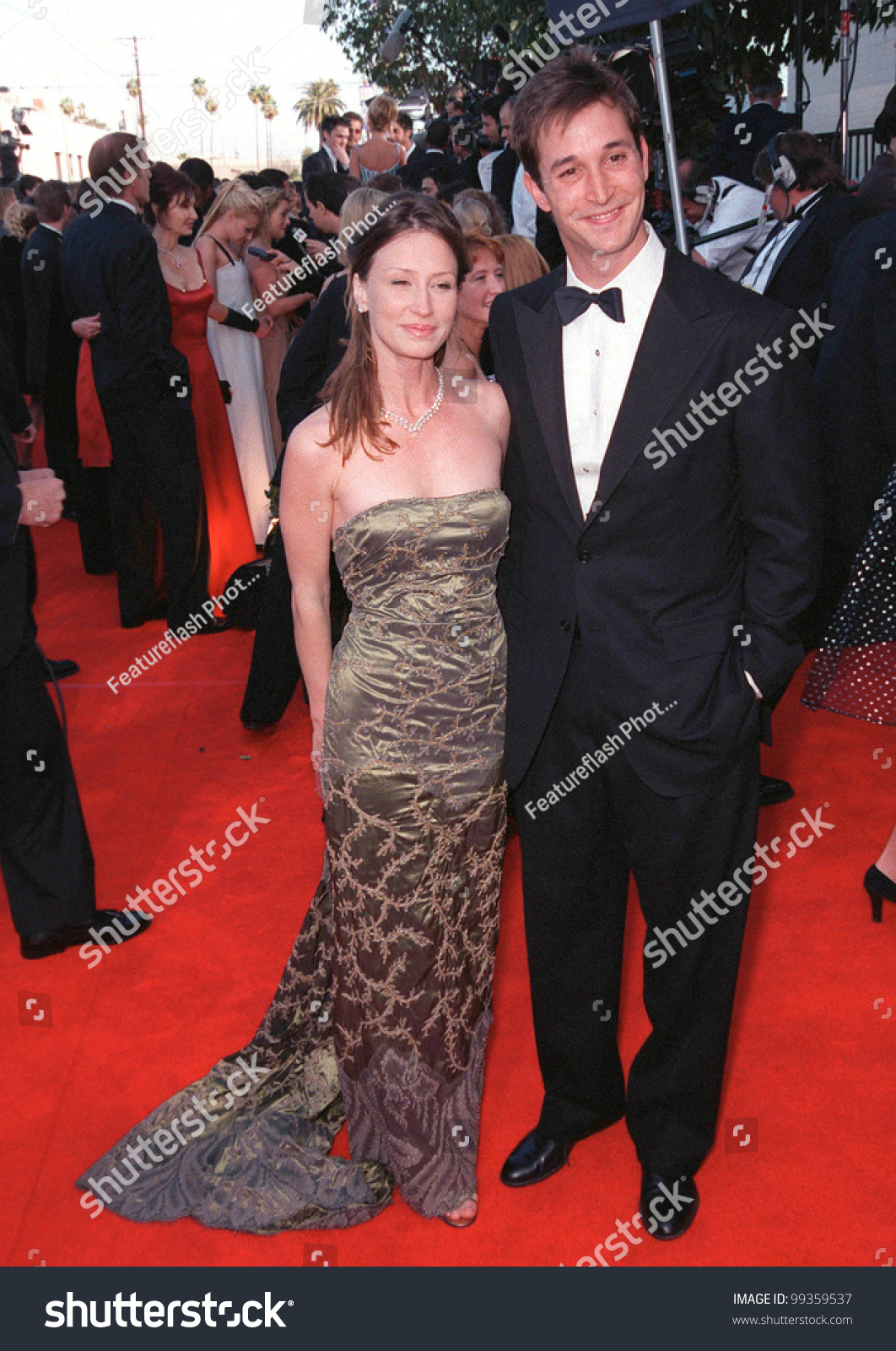 07mar99: Actor Noah Wyle & Wife Tracey Warbin At The Screen Actors ...