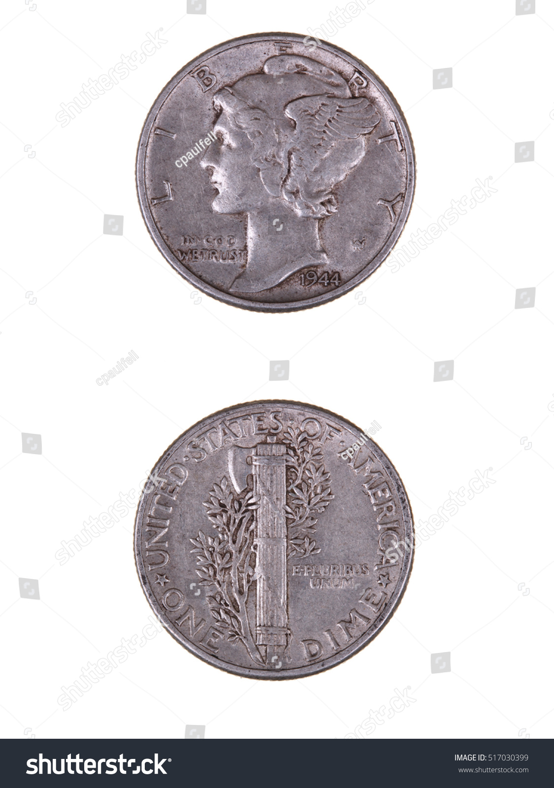 1944 Mercury Dime Winged Liberty Head Stock Photo Edit Now 517030399,How Long To Cook Chicken Breast On Pan