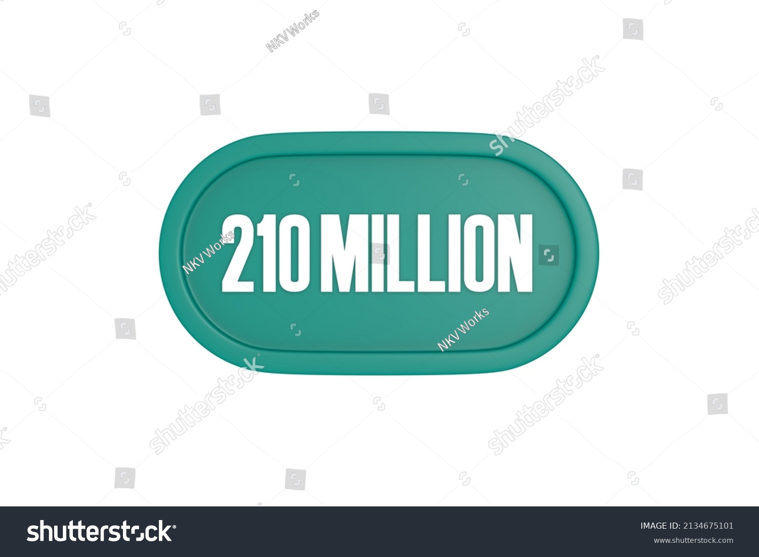 210 Million Dollars 3d Sign Teal Stock Illustration 2134675101 210-million-dollars-3d-sign-teal-stock-illustration-2134675101