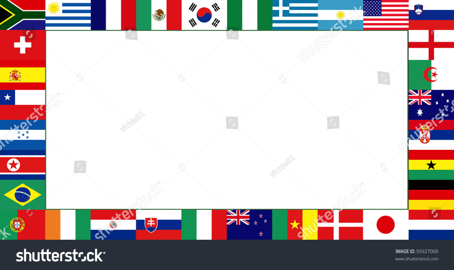 32 National Flag Frame Pattern Stock Illustration 55927000 - Shutterstock