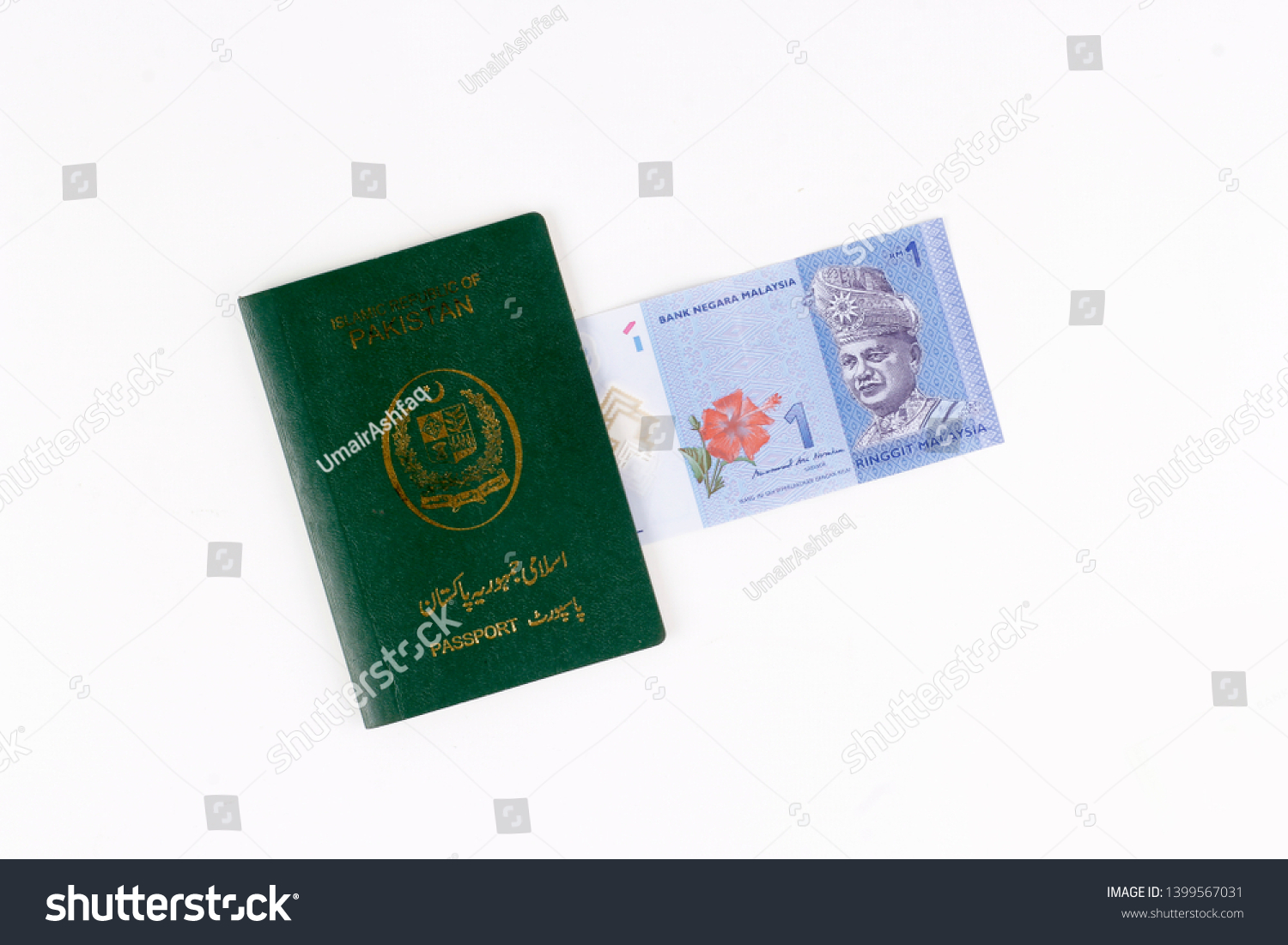 Pakistani Passport Book Local Malaysian Currency Stock Photo Edit Now 1399567031