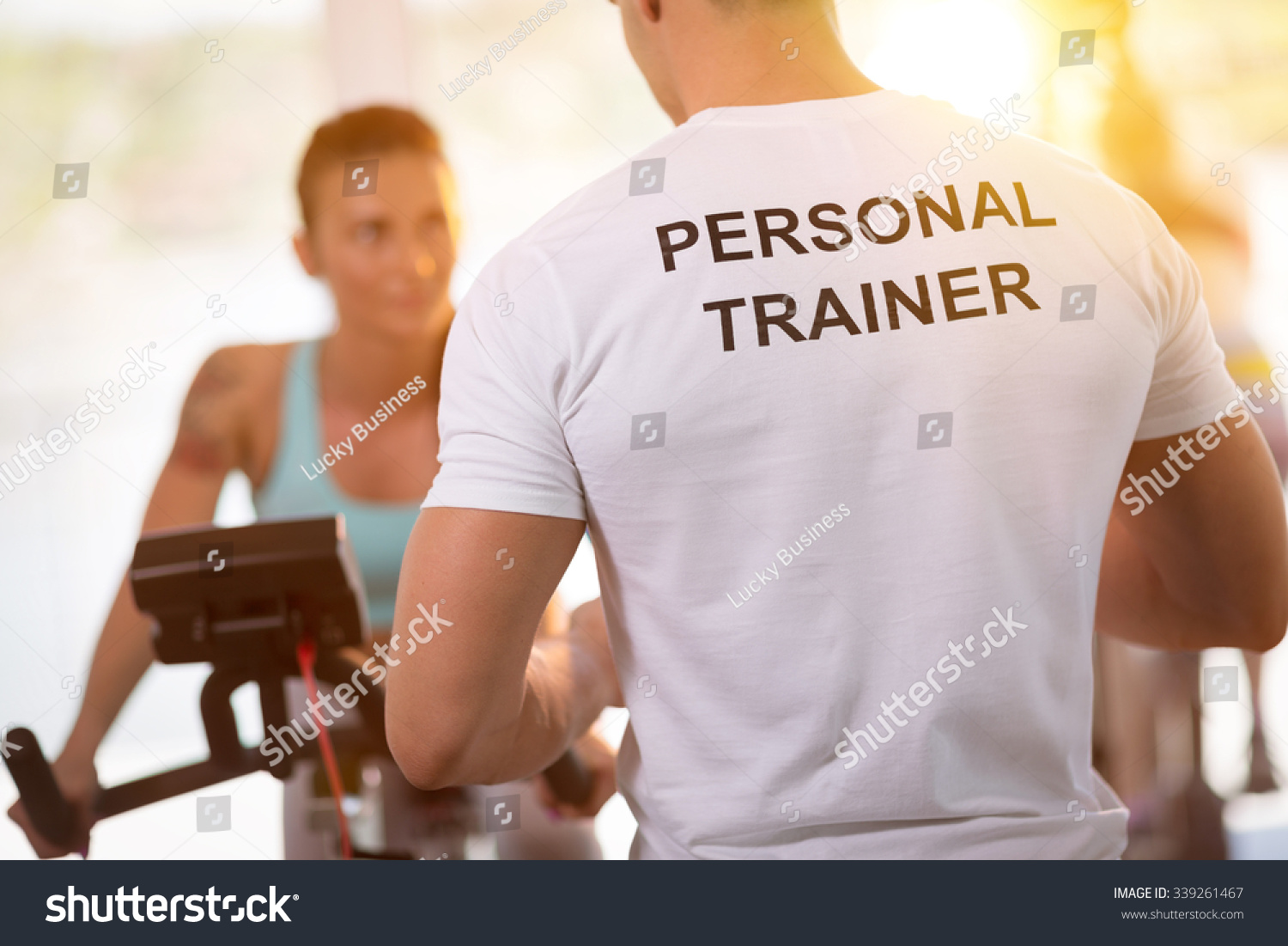 Weights Lifting Training Stock Photo 