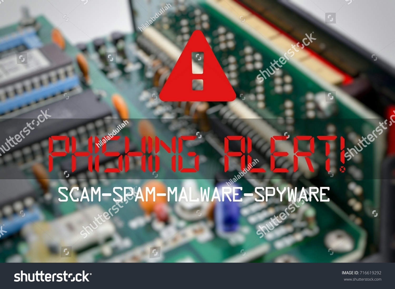 Phishing Alert Concept Blurred Background Stock Photo 716619292 ...