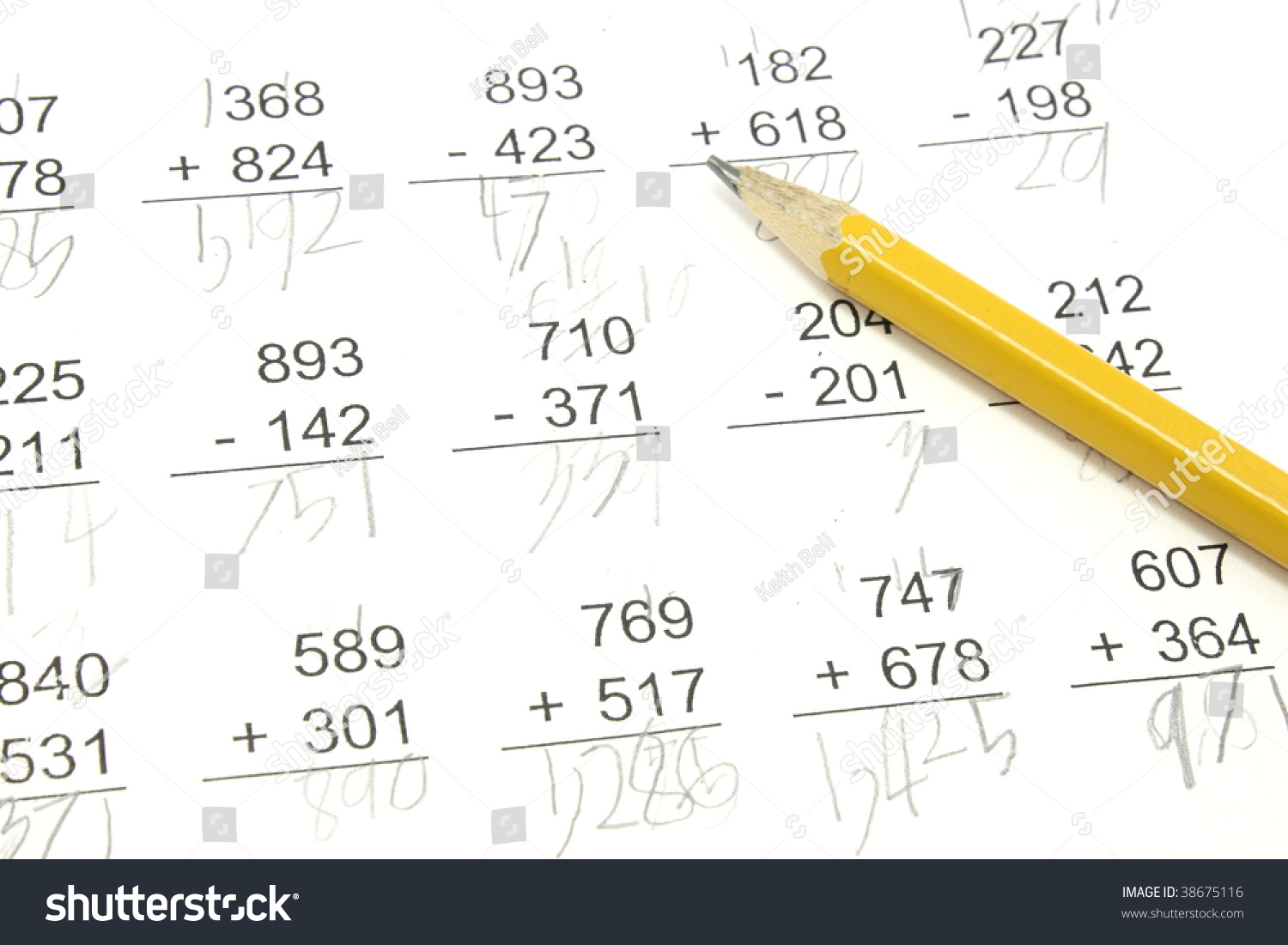 worksheet 3rd Grade Math Problems 3rd grade math problems pencil on stock photo 38675116 shutterstock with top pf paper
