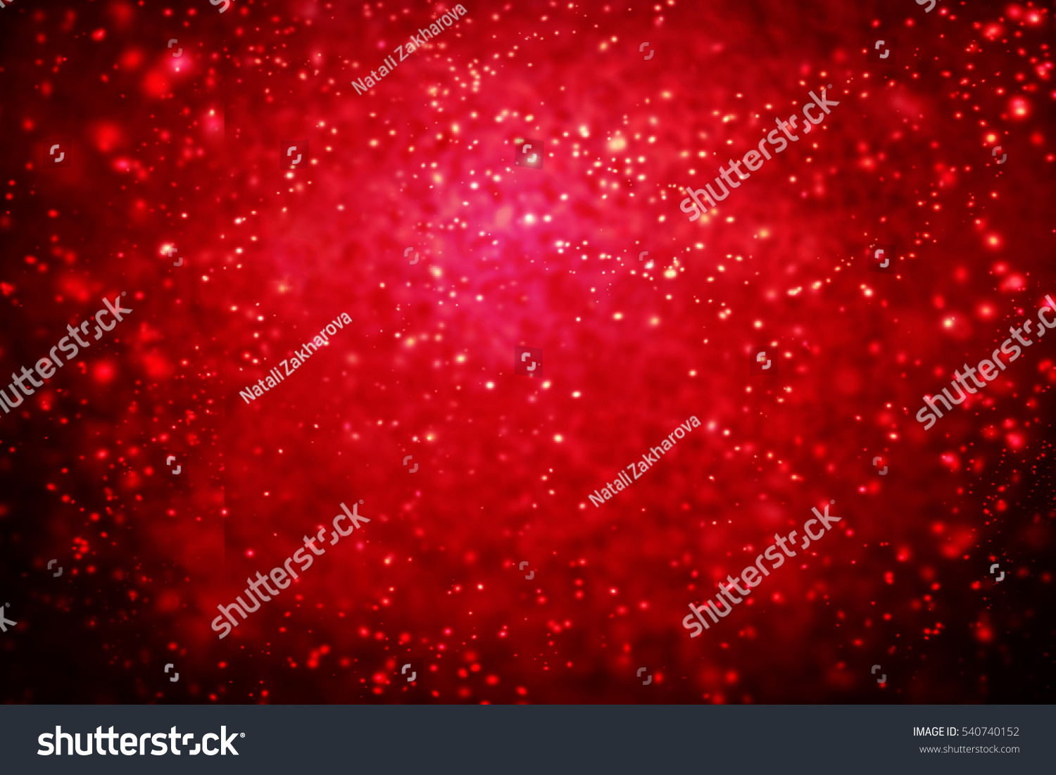 Red Christmas Shining Glitter Background With Sparkling Lights. Stock ...