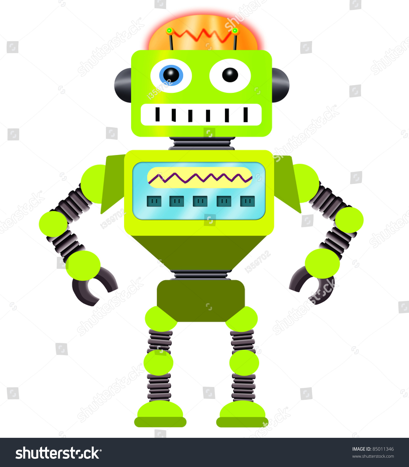 Robot Cartoon Stock Illustration 85011346 - Shutterstock