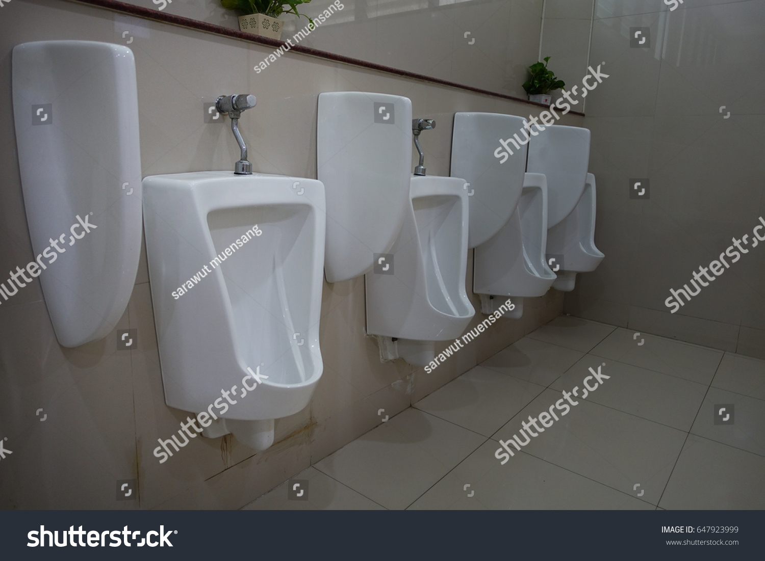 Row Outdoor Urinals Men Public Toiletcloseup Stock Photo (Edit Now ...