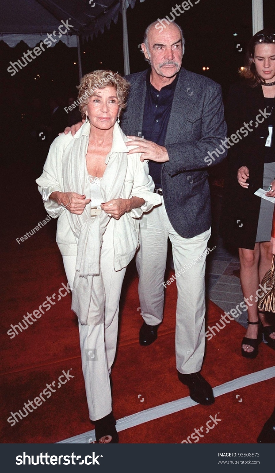 21sep99: Actor Sean Connery & Wife Micheline At Los Angeles Premiere Of ...