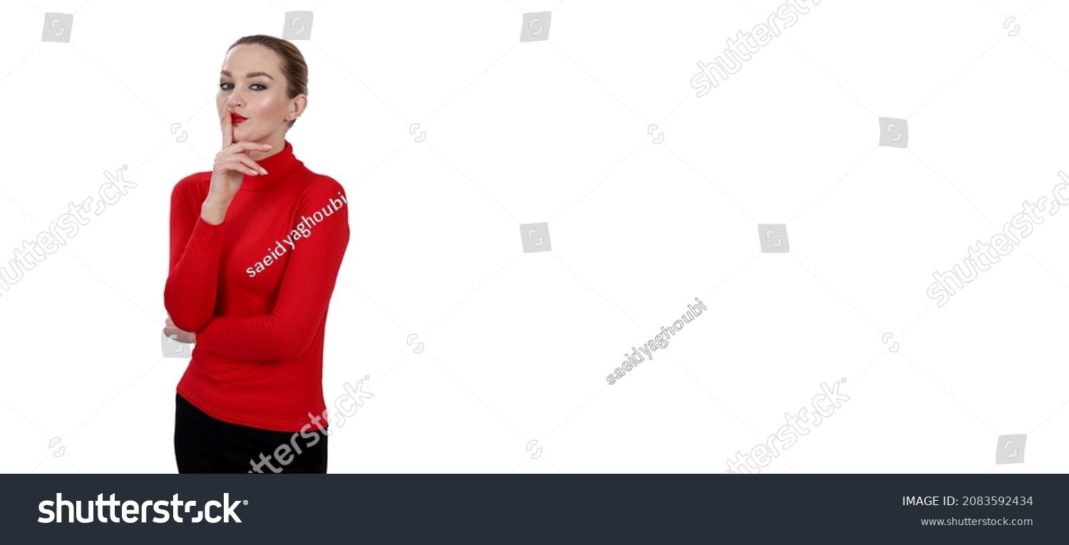 Sexy Blonde Model Red Dress Posing Stock Photo Shutterstock