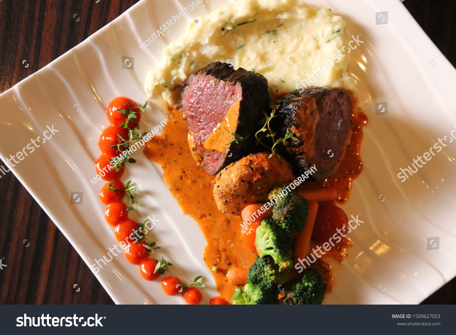 Steak Polenta Madbi Mandi Arabic Food Stock Photo Edit Now