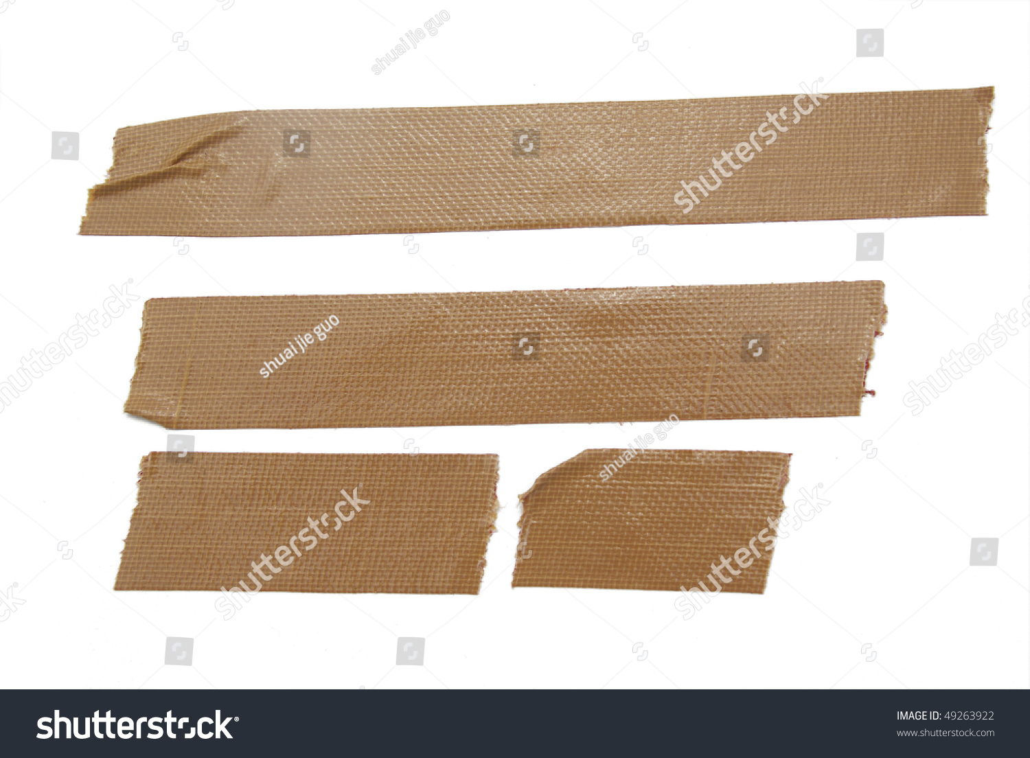 Strips Of Masking Tape On White Background Stock Photo 49263922 ...