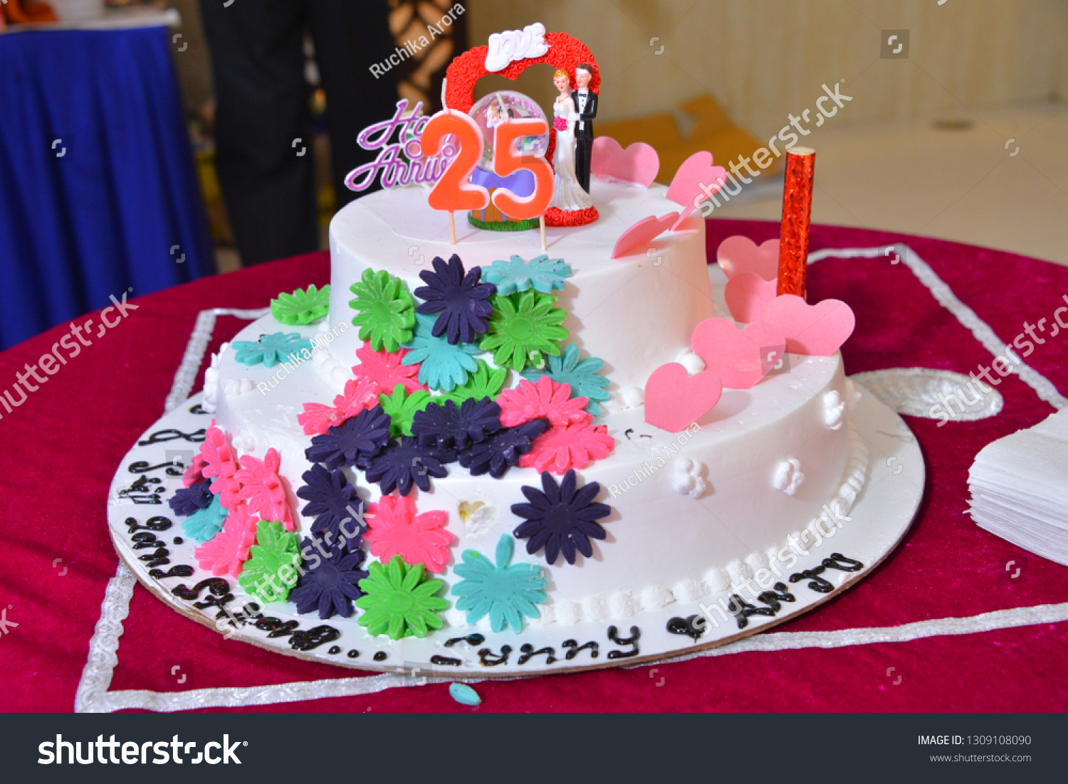 25th Anniversary Cake Mom Dads 25 Stock Photo Edit Now
