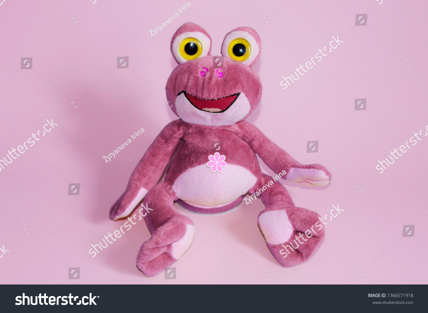 pink frog toy