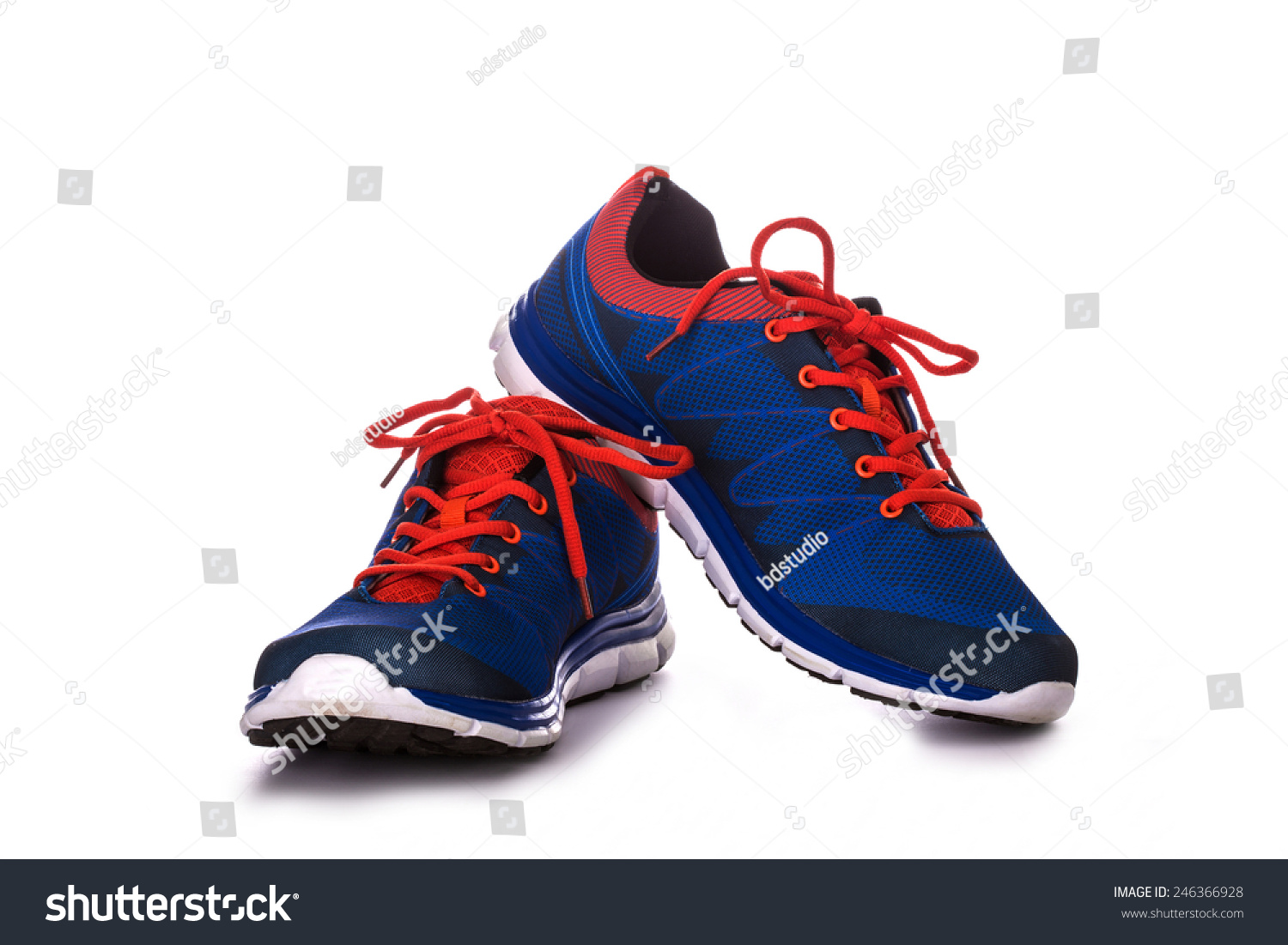 Unbranded Running Shoe, Sneaker Or Trainer Isolated On White Stock ...