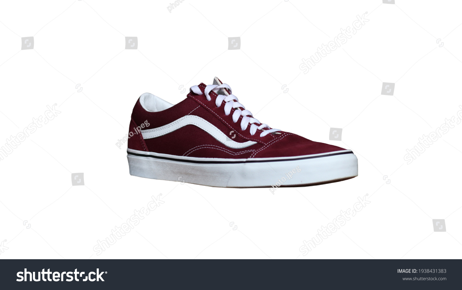 vans old skool merah maroon