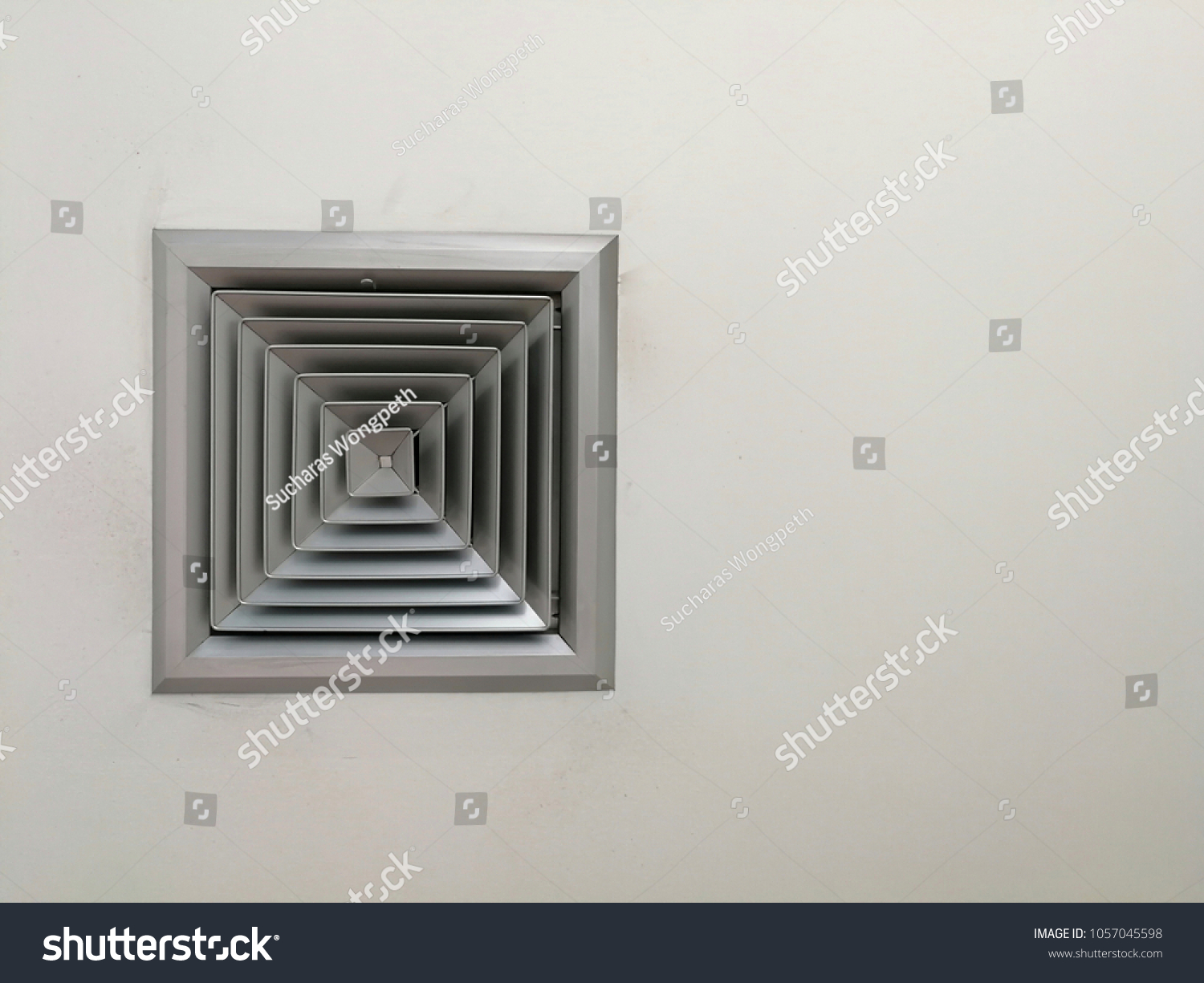 4 Way Supply Ceiling Air Diffuser Stock Photo Edit Now 1057045598