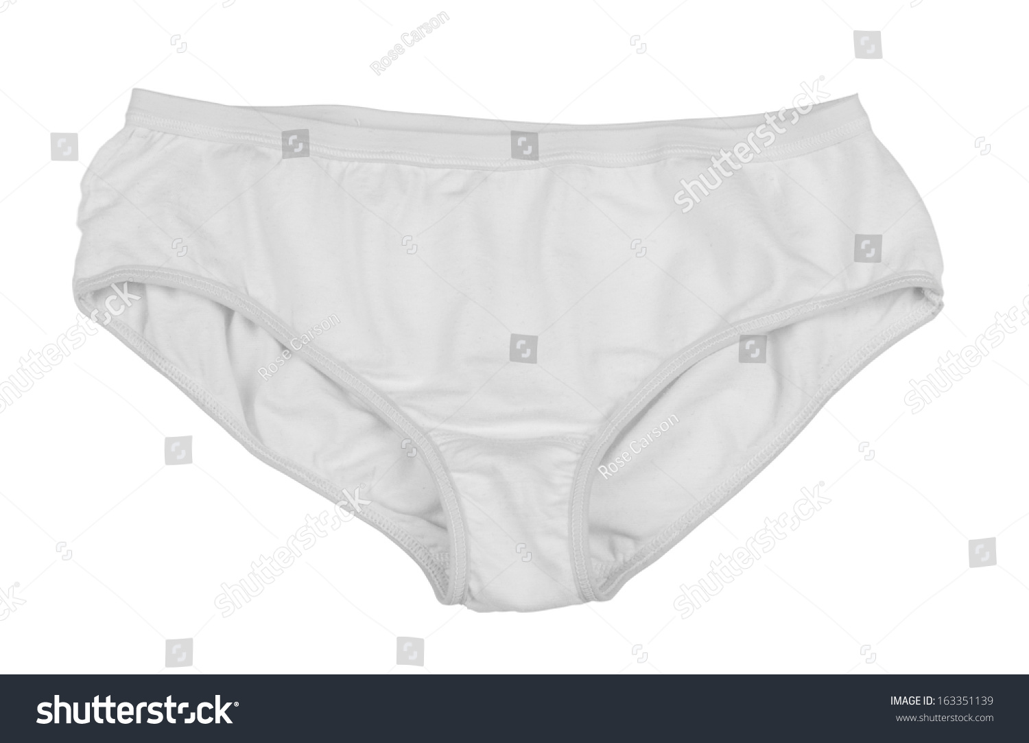 White Women'S Panties Isolated On White Stock Photo 163351139 ...