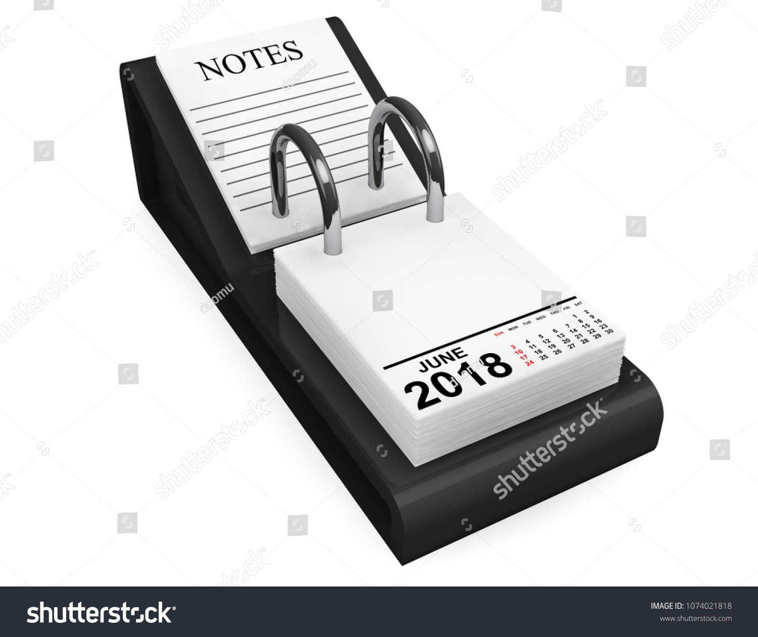 2018 Year Calendar June Calendar On Stock Illustration 1074021818