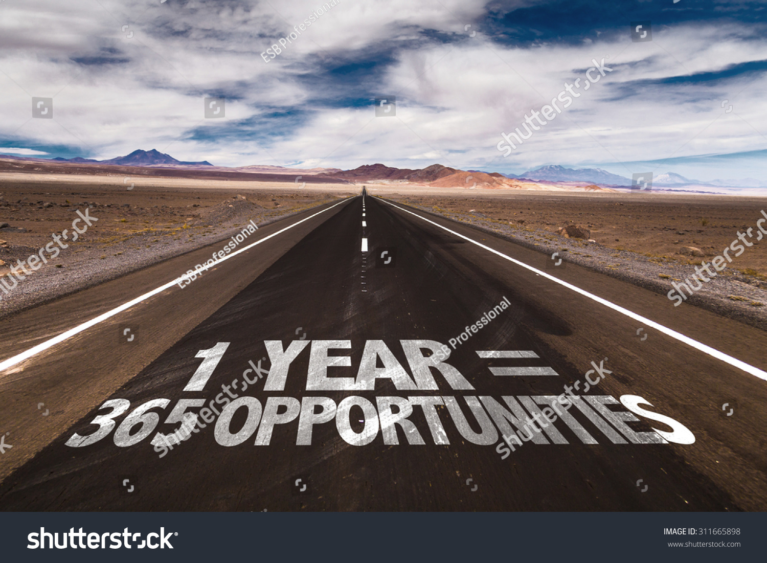 1 Year 365 Opportunities Written On Stock Photo Edit Now