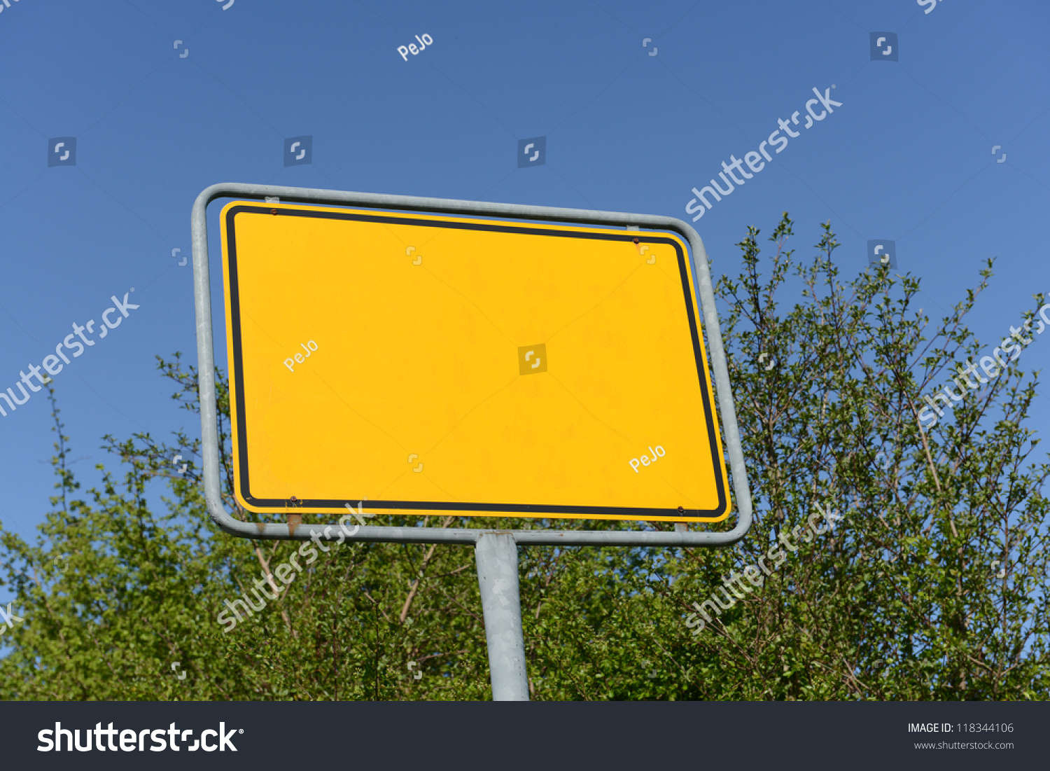 德国地名标志是黄色的颜色-其它-海洛创意(He