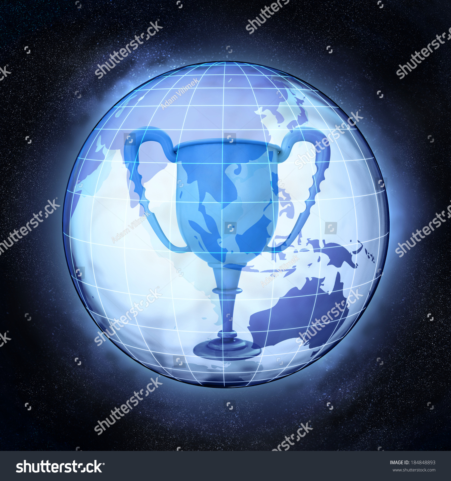 亚洲冠军地球地球在宇宙视图概念说明-商业\/金