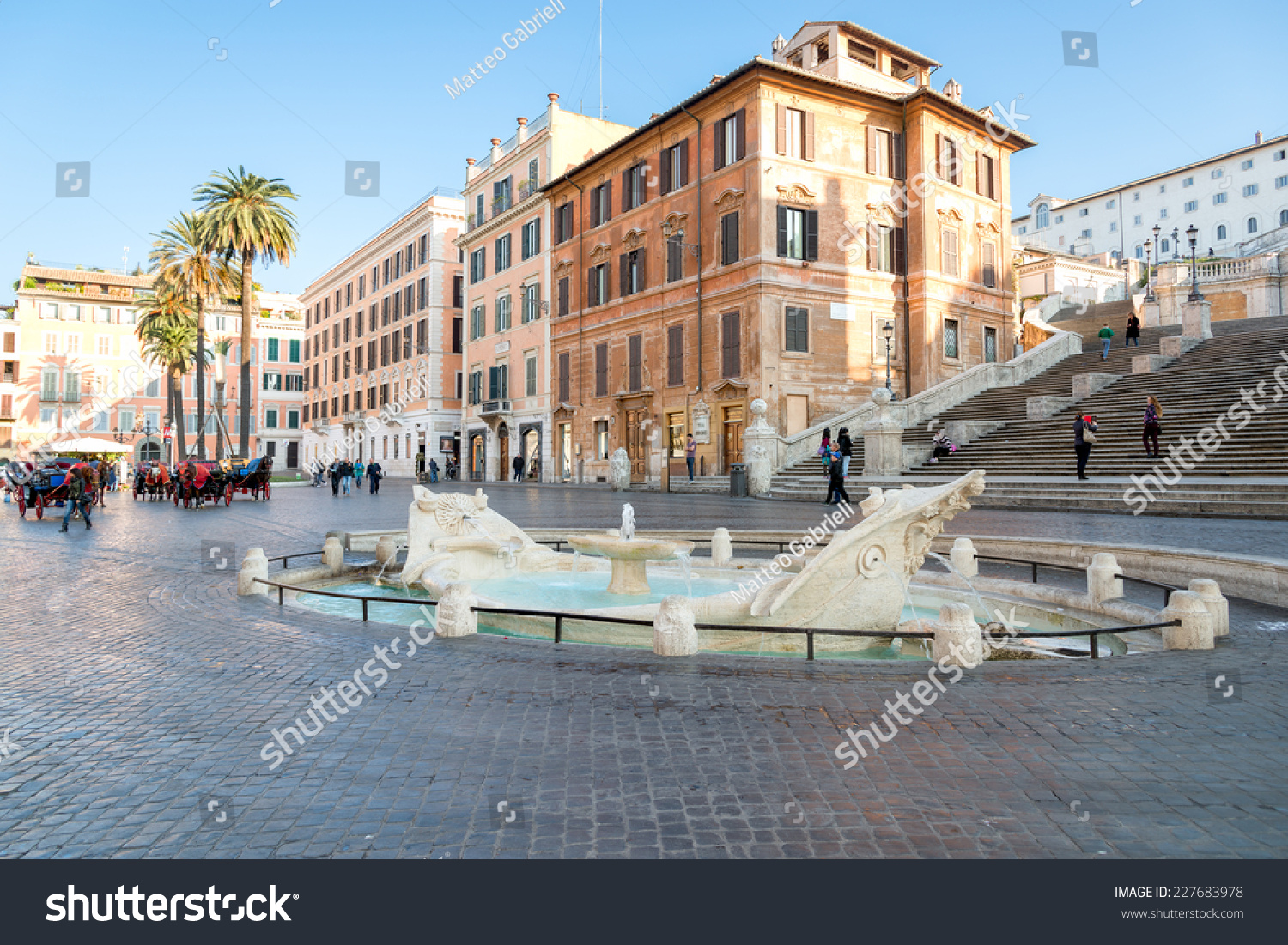 丰塔纳德拉Barcaccia,西班牙广场,罗马,意大利