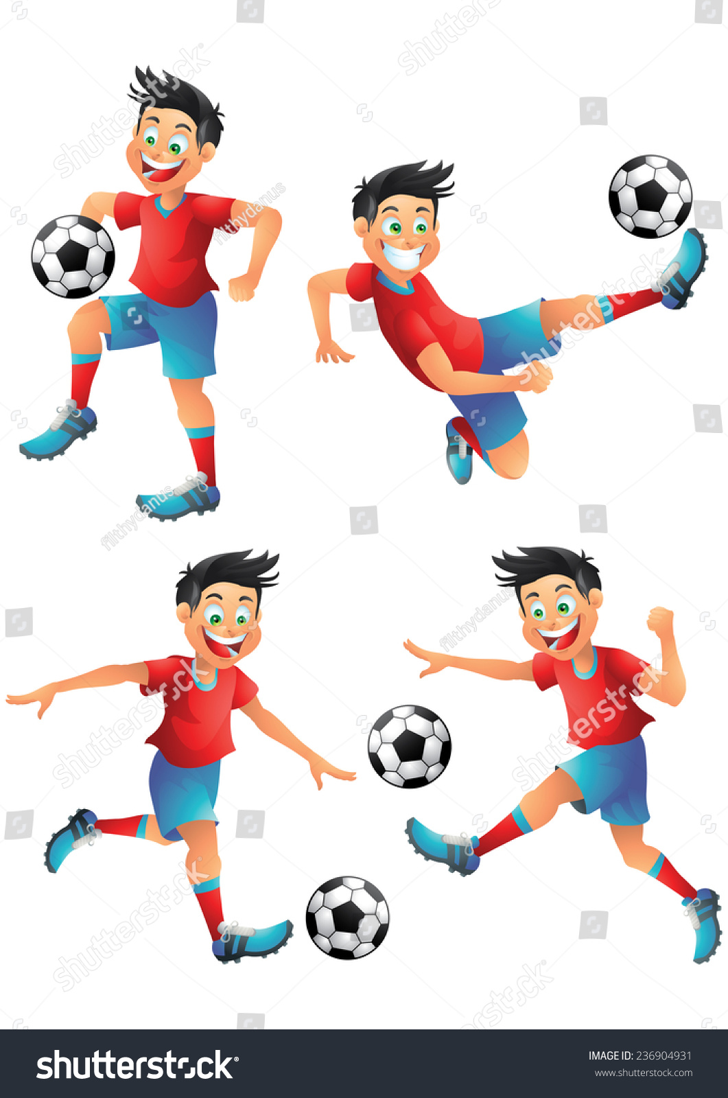 西班牙足球运动员卡通人物摆姿势-人物,运动\/娱