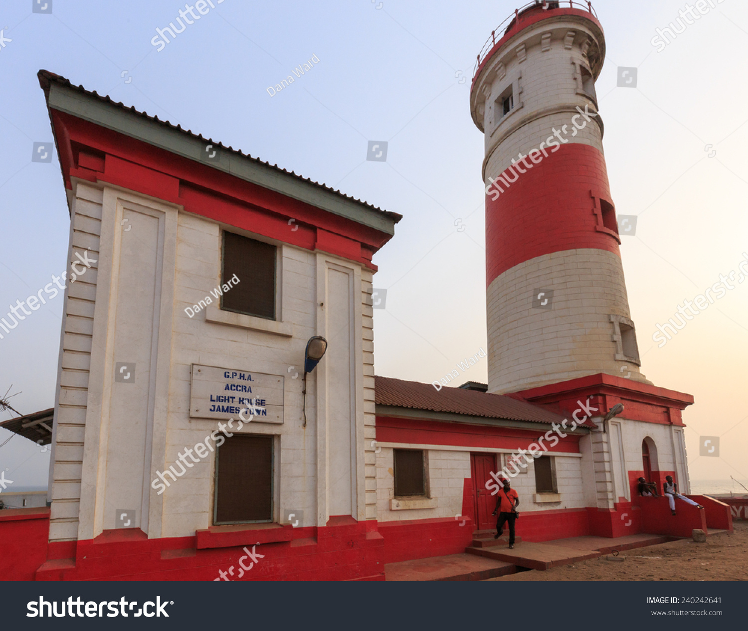 阿克拉,加纳--2014年12月27日:詹姆斯敦灯塔是