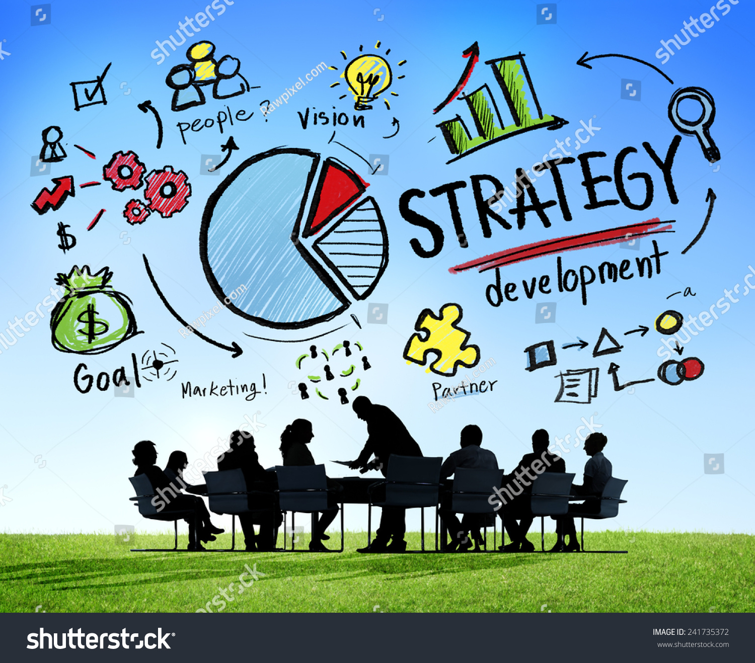 战略发展目标市场远景规划业务的概念-商业\/金